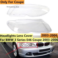 2-Door Car Front Headlight Light Lens Covers For BMW 3 Series E46 325Ci 330Ci Coupe Convertible 2003