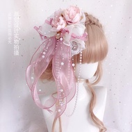 Hanfu hair accessories Han-Yang eclectic headwear lolita Lol Hanfu hair accessories Hanfu eclectic headwear lolita lolita Girl hair accessories Small Top Hat Antique Tassel Flower wtt2024412