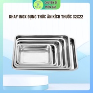 Stainless steel food tray size 36x27 - 4.8cm deep rice tray, baking tray, dining table tray