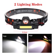【5 Modes】Headlamp LED+COB flashlight With Magnet USB Rechargeable For Fishing Camping Work Light Pow