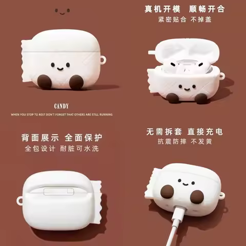Cute Tissue Elf Silicon Catoon for Apple Airpods 3rd 4 Pro 2 Headphone with Charm Headset Cases Airp