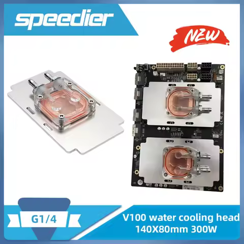 New Original for NVIDIA V100 PG199 A100-SXM2 Connector Graphics Card Purple Copper Water-Cooled Head