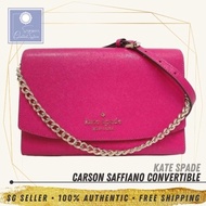 [SG SELLER] Kate Spade KS Carson Convertible Crossbody Pink Ruby Leather Bag