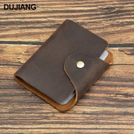 Men Women Style First Layer Cowhide Card Holder Multi-Card Slot Document Holder Credit Card ID Card 