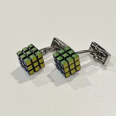 Magic Rubik Cube Cufflinks Father's Day Gift Cufflinks Birthday Gifts Cufflinks