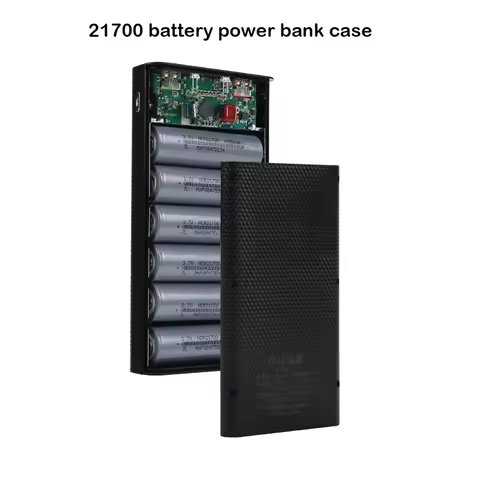 DIY 6x21700 QC3.0 Battery Power Bank Case 22.5W Fast Charging Power Bank Case Mobile Phone Portable 