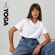 Alo Women's Short Sleeve Summer T-Shirt - Casual Round Neck