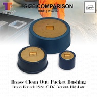 Fortech HEAVY DUTY Brass Clean Out High / Low Packet Bushing 2"/4"/6" Cap Plug Septic Tank Cover