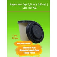 Jasuke Paper Cup Package 6,5oz Paper Cup + Lid + Corn Spoon 6.5 Oz 6.5oz 6.5 Oz Hot Coffee