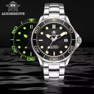 Addies AD2106 Dive Luxury Men Watch AD2106 Stainless Steel Case Super Luminous Watch Sapphire Glass Ceramic Bezel 20ATM Diving Watches