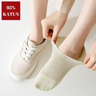 KATUN MATA 5060 Hidden Socks Women's Short Socks Below the Ankle Socks 95% Soft Cotton Korean Style