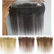 33cmx5cm Lace Front Hairline Topper 100% Human hair with Strap to fix,Color-1b,2#,4#,6#, 35cm