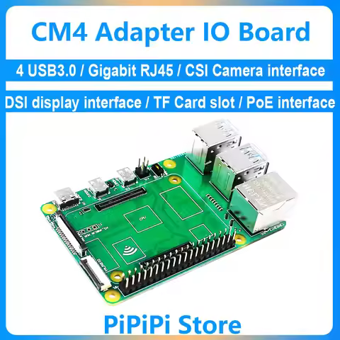 Raspberry Pi CM4 To PI4B Adapter﻿ Board Compute Module 4 IO board TO 4USB3.0/PoE/CSI/DSI/Gigabit ETH