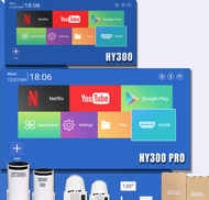 Mini Projector Hy300 มินิโปรเจคเตอร์ 4K full HD ปรับได้ 180 องศา โปรเจคเตอร์ขนาดเล็ก 1080P