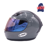 หมวกกันน็อค Link แบรนด์พรีเมียมจาก Index สีเทา หมวกผู้ใหญ่ มีหลายไซส์ หมวกกันน็อก helmet 300IQ Racing