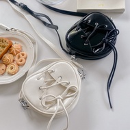 ~~ Ballet Style Laced-Up Heart Cross-Body Bag [DD0815-522] DesireShop