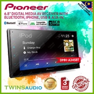 Pioneer DMH-A345BT 6.8” Digital Media AV Receiver with Bluetooth, iPhone, USB & Aux-In