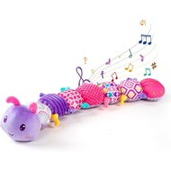 Baby Toys 0-6 Months, Baby Sensory Toys 0-6 Months Music Stuffed Caterpillar Soft Plush Toys, Early 