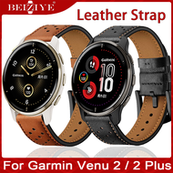 Leather Wrist Strap For Garmin Venu 2 plus Strap Replacement Watchband For Garmin Venu 2 Smart Watch