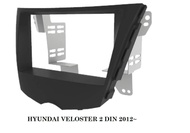 กรอบจอแอนดรอยด์ หน้ากากวิทยุ หน้ากากวิทยุรถยนต์ HYUNDAI VELOSTER ปี 2012-2015 สำหรับเปลี่ยนจอ 2DIN7"_18 cm. หรือ android player7" (ผลิตภัณฑ์จาก ไต้หวัน)