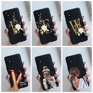 Infinix Zero X Neo Casing Cover Custom Name Initial Letters Fashion Lady Girls Silicon Soft TPU Phone Case