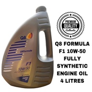 Q8 Engine Oils Fully Synthetic Formula F1 10W-50 4 Litres