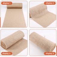 [IpvCQZ]1 Roll Burlap Table Runner 30cm Width 10M Long Burlap Fabric Roll Farmhouse Table Runners Co