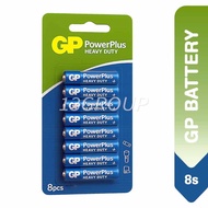 GP PowerPlus Heavy Duty Battery AA / AAA, 8 Pieces
