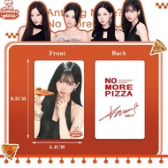 AESPA Pizza Co-Branded Photocard Golden Winter Ningyizhuo Photocard Star Merchandise Self-Printing A