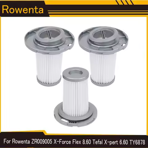 HEPA Filters for Rowenta X-Force Flex 8.60 Tefal X-pert 6.60 TY6878 Cordless Vacuum Cleaner Part No.