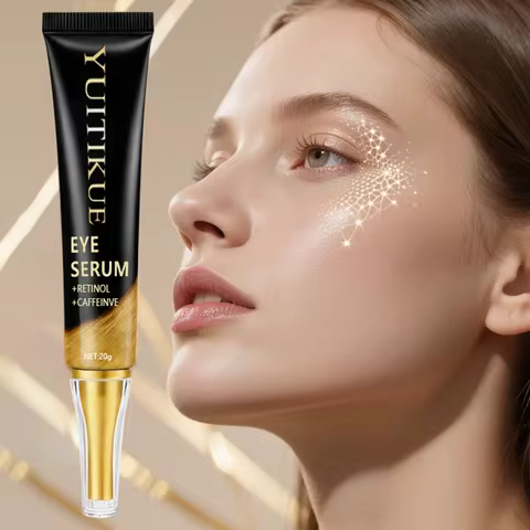 YUITIKUE Eye Serum 20g - Retinol & Caffeine, Eye Lifting & Firming, Reduces Dark Circles, Dry Lines 
