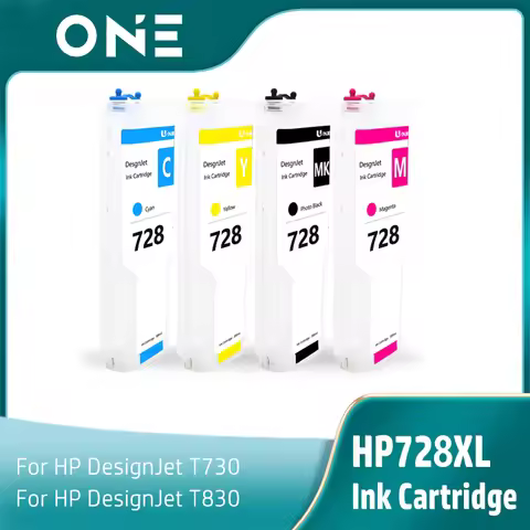 For HP 728 XL Refillable Ink Cartridge With One Time Use Chip F9J68A 3WX30A For HP DesignJet T730 T8