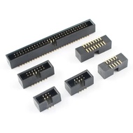 10pcs 1.27mm Pitch 6 8 10 12 14 16 20 26 30 34 40 50 60 Pin SMT SMD Male Shrouded Box Header IDC Con