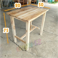 MK42 โต๊ะทำงาน โต๊ะนักเรียนไม้สัก 80*50*สูง75 ซม. กว้าง*ลึก*สูง โต๊ะเขียนหลังสือ ไม่ทำสี