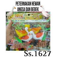 MAINAN ANAK PETERNAKAN 2 ANGSA 2 BEBEK / MAINAN PETERNAKAN ANGSA BEBEK SS1627
