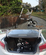 Installation-Free Abike Aluminum Alloy Adult Folding Bicycle Single Speed Unisex Mini Portable Pedal Bicycle