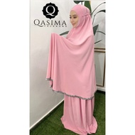 Telekung Qasima Travel Galactic Pink Barbie, patuh syariah