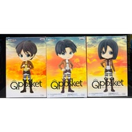 BANPRESTO ATTACK ON TITAN AOT Q POSKET FIGURE EREN MIKASA LEVI (SET OF 3)
