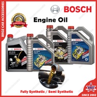 BOSCH Car Engine Oil Black Oil Fully Synthetic Semi Synthetic 5W30 5W40 10W30 10W40 Minyak Hitam Ori