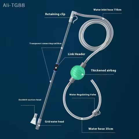 Fish Tank Water Changer Aquarium Gravel Cleaner Syphon Vacuum Water Changer Pump Water Pipe