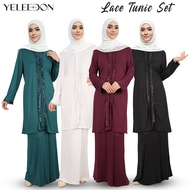Yeleedon Baju Kebarung Labuh Klasik COTTON Baju labuh klasik Baju Raya 2026 Baju kebarung plus size 