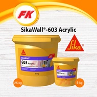 5KG SikaWall®-603 Acrylic (5kgs/WHITE) Ready-to-use Acrylic Skim Coat