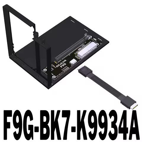 F9G-BK7 EGPU OCuLink GPU Dock PCIe 4.0 X4 64Gbps Laptop PC to External Video Graphics Card M.2 Oculi