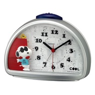 RHYTHM Snoopy Alarm Clock Electronic Sound Alarm Silver JOE COOL 4SE563MS19