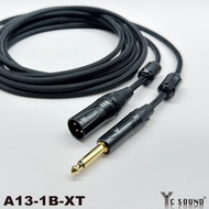 Fever Wire Ceramic Isolation Braided Mesh XLR 6.3 TS Mono Audio Microphone Adapter MIC Electronic Ke