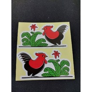 Sticker Stiker Helm Motor Cutting Ayam Jago