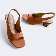 รองเท้าคัทชู ส้นสูง 2.5 นิ้ว ไซส์ใหญ่ 41 - 45  Bigsize แบบรัดส้น เปิดหน้าหลัง ส้นสูง มาใหม่คะ