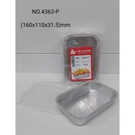 Aluminium Tray 4363P (Rectangular) With Lid