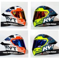 KYT TT COURTE FUSELAGE HELMET IRIDIUM VISOR HANDLING PACKAGE