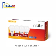 INLITE BULB VALUE 5 WATT - 12 WATT PUTIH 3 FREE 1